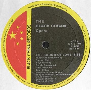 The Black Cuban Opera - The Sound Of Love Vinyl Vinly Record