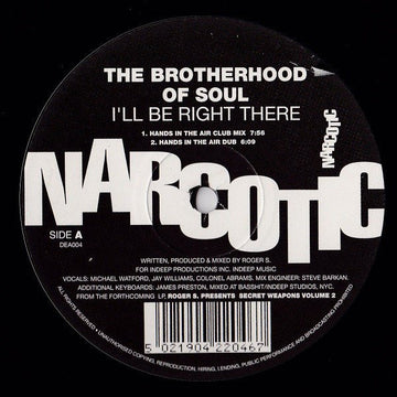 The Brotherhood Of Soul - I'll Be Right There Vinyl Vinly Record