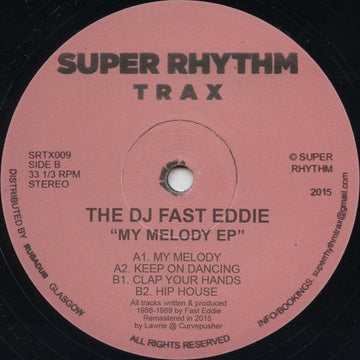 The DJ Fast Eddie - My Melody EP Vinyl Vinly Record