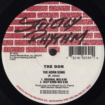 The Don - The Horn Song Vinyl Vinly Record