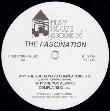 The Fascination - Why Are You Always Complaining Vinyl Vinly Record