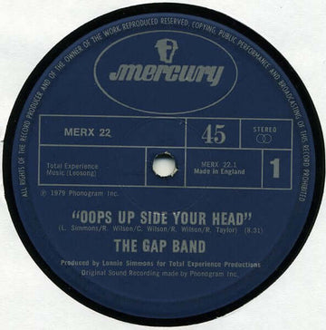 The Gap Band - Oops Up Side Your Head Vinyl Vinly Record