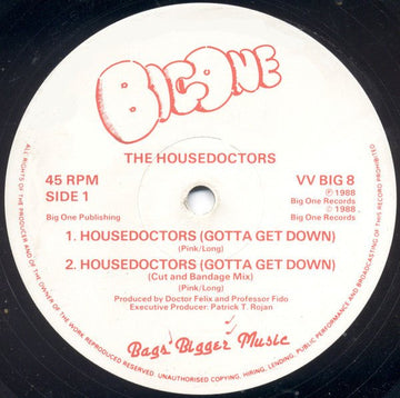 The Housedoctors - Housedoctors (Gotta Get Down) Vinyl Vinly Record