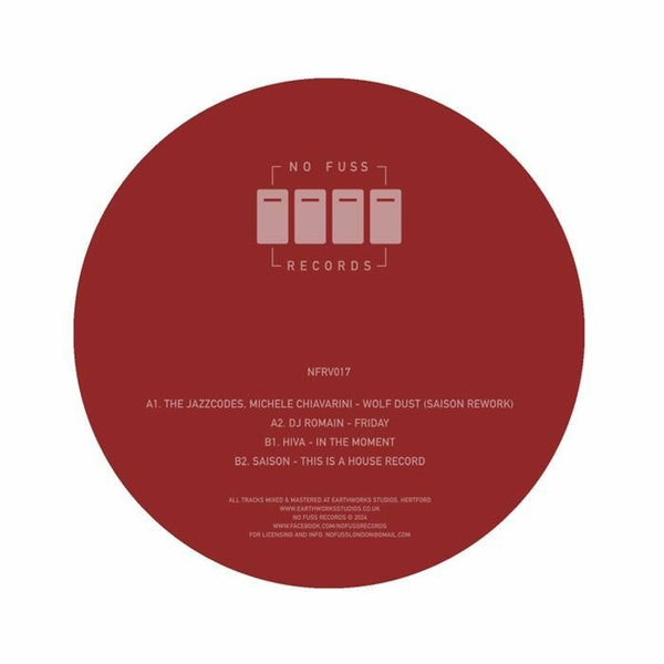 The Jazzcodes / Michele Chiavarini / DJ Romain / Hiva / Saison - NFRV 017 Vinyl