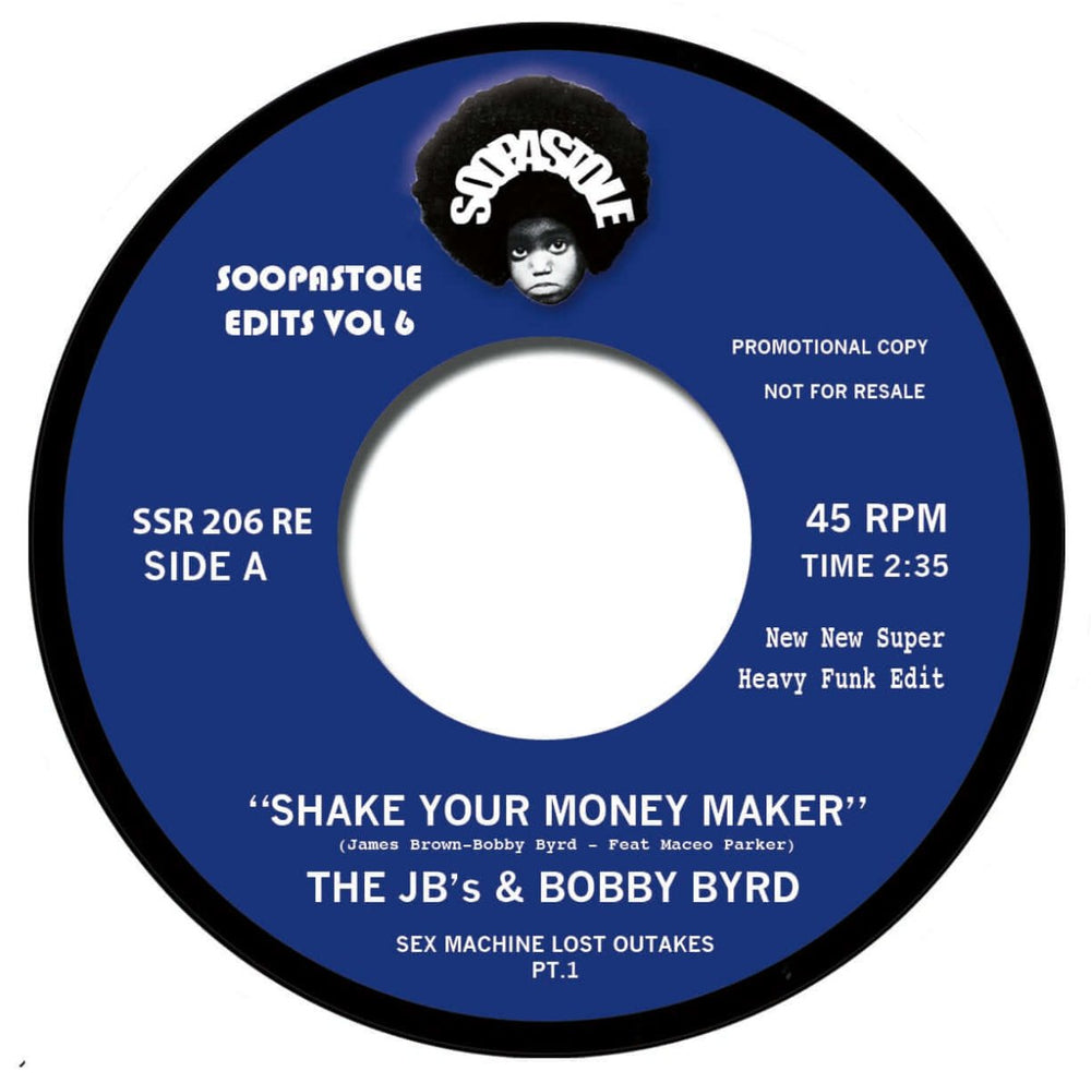 The J.B.'s & Bobby Byrd - Soopastole Edits Vol. 6 Vinyl
