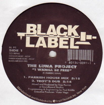 The Luna Project - I Wanna Be Free Vinyl Vinly Record