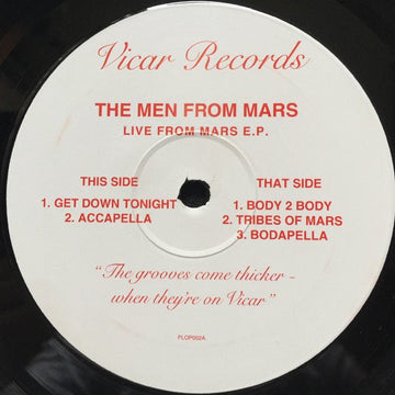 The Men From Mars - Live From Mars E.P. Vinyl Vinly Record