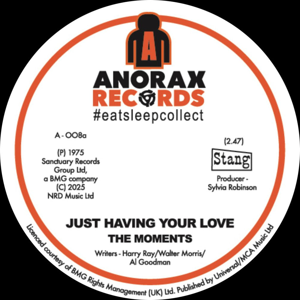 The Moments / The Rimshots - Just Having Your Love / Do What You Feel Pt. 1 Vinyl