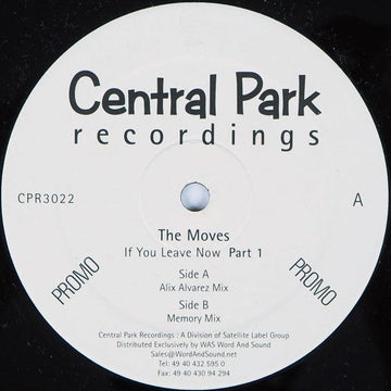 The Moves - If You Leave Now (Part 1) Vinyl Vinly Record