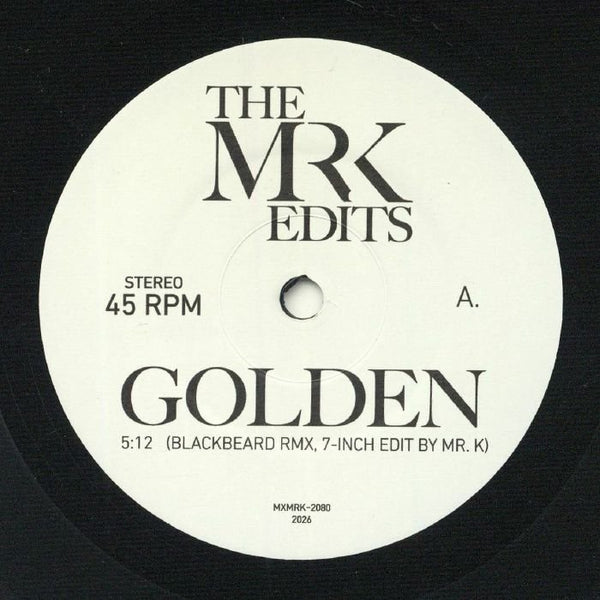 The Mr K Edits - Golden Vinyl