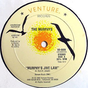 The Murphys - Murphy's Jive Law Vinyl Vinly Record