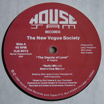 The New Vogue Society - The Deputy Of Love Vinyl Vinly Record