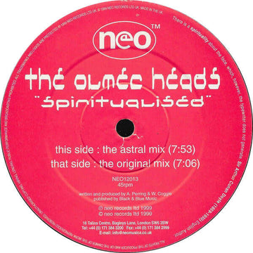 The Olmec Heads - Spiritualised Vinyl Vinly Record