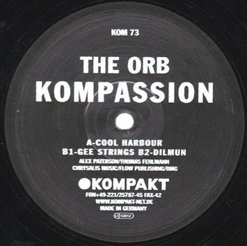 The Orb - Kompassion Vinyl Vinly Record