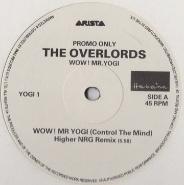 The Overlords - Wow! Mr. Yogi Vinyl Vinly Record