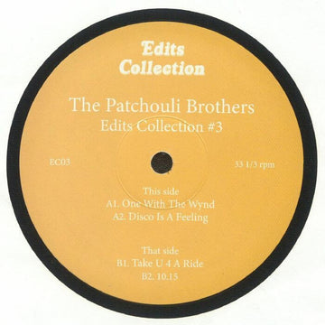The Patchouli Brothers - Edits Collection 3 Vinyl Vinly Record