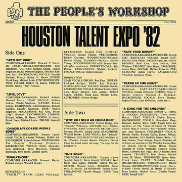 The People's Workshop - Houston Talent Expo '82 Vinyl Vinly Record