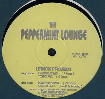 The Peppermint Lounge - Lemon Project Vinyl Vinly Record