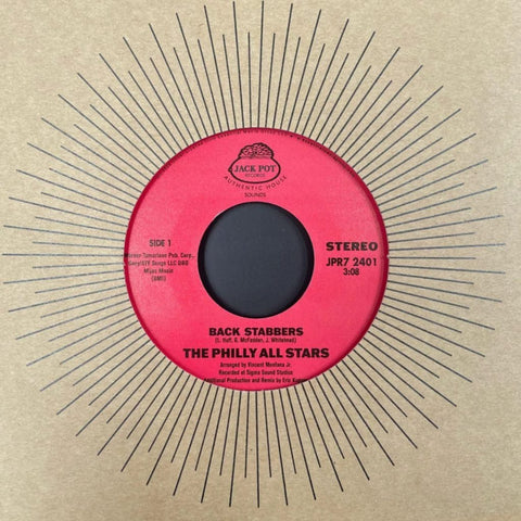 The Philly All Stars - Back Stabbers Vinyl - Vinyl Record