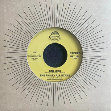 The Philly All Stars - Bad Luck Vinyl Vinly Record