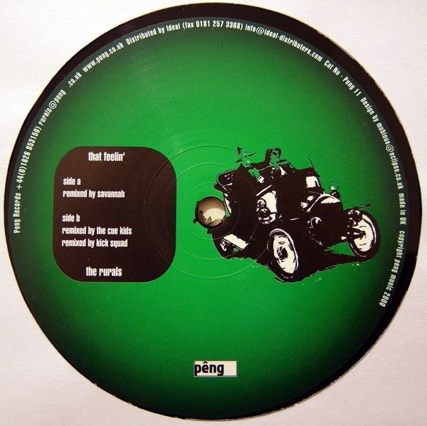 The Rurals - That Feelin' (Remixes) Vinyl