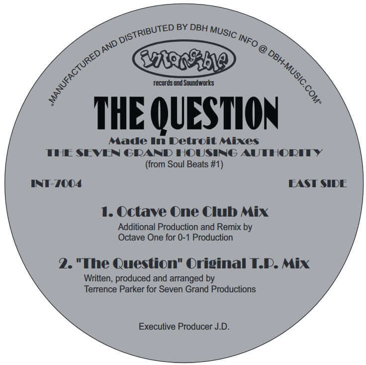 The Seven Grand Housing Authority - The Question - Made In Detroit Remixes Vinyl