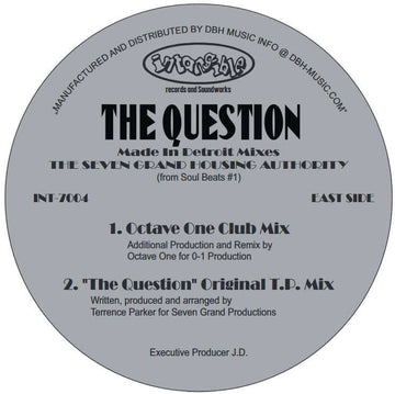 The Seven Grand Housing Authority - The Question - Made In Detroit Remixes Vinyl Vinly Record