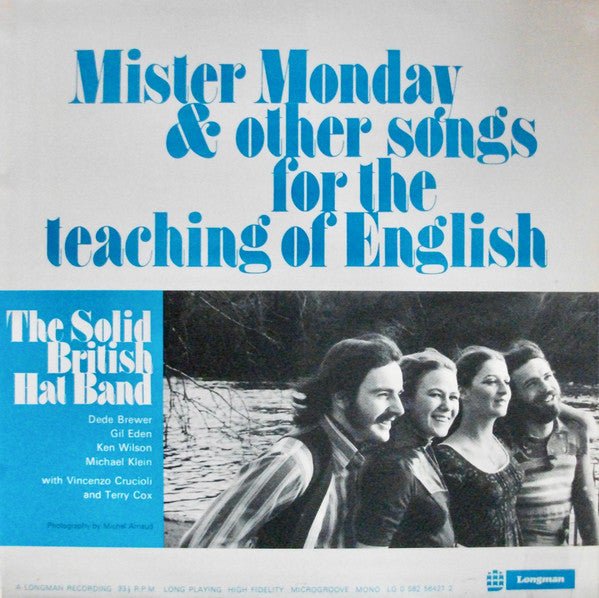 The Solid British Hat Band With Vincenzo Crucioli And Terry Cox - Mister Monday & Other Songs For The Teaching Of English Vinyl