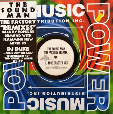 The Sound Man - The Factory (Remixes) Vinyl Vinly Record