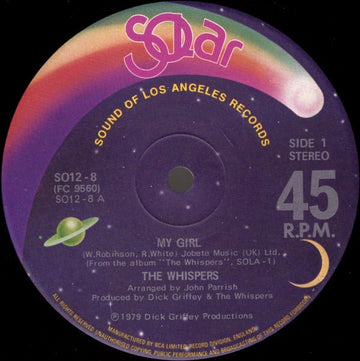 The Whispers - My Girl / (Olivia) Lost & Turned Out Vinyl Vinly Record