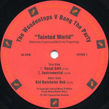 The Woodentops V Bang The Party - Tainted World Vinyl Vinly Record