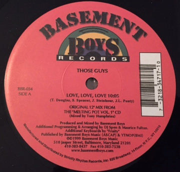 Those Guys - Love, Love, Love / Sierra Leone Vinyl Vinly Record
