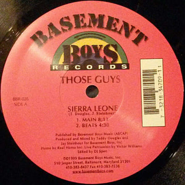 Those Guys - Sierra Leone / Do The Boogaloo Vinyl Vinly Record