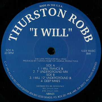 Thurston Robb - I Will Vinyl Vinly Record
