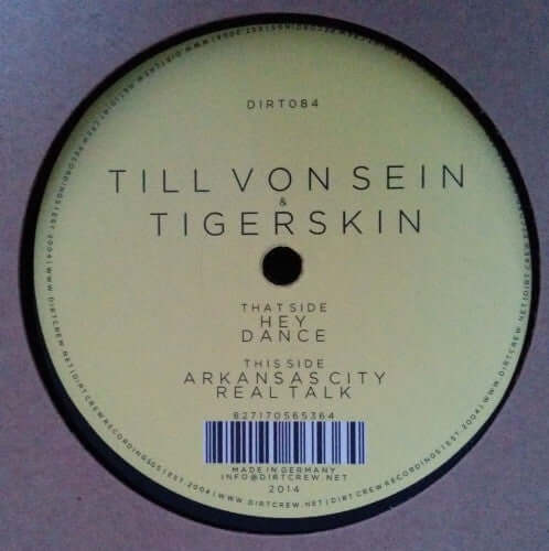 Till Von Sein & Tigerskin - Arkansas City EP Vinyl