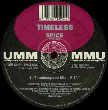Timeless - Spice Vinyl Vinly Record