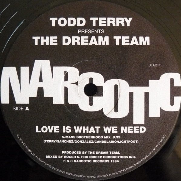 Todd Terry Presents Dream Team - Love Is What We Need