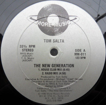 Tom Salta - The New Generation Vinyl Vinly Record