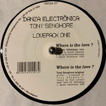 Tony Senghore - Lovepack One Vinyl Vinly Record