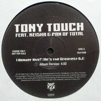 Tony Touch - I Wonder Why? (He's The Greatest DJ) Vinyl Vinly Record