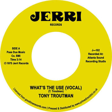Tony Troutman - What's The Use? Vinyl Vinly Record