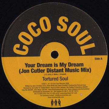 Tortured Soul - Your Dream Is My Dream (Jon Cutler Remix) Vinyl Vinly Record