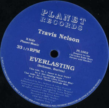 Travis Nelson - Everlasting Vinyl Vinly Record