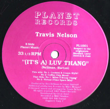 Travis Nelson - (It's A) Luv Thang Vinyl Vinly Record