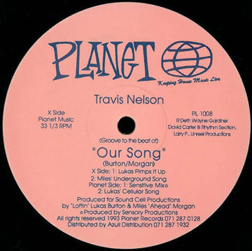 Travis Nelson - Our Song Vinyl Vinly Record