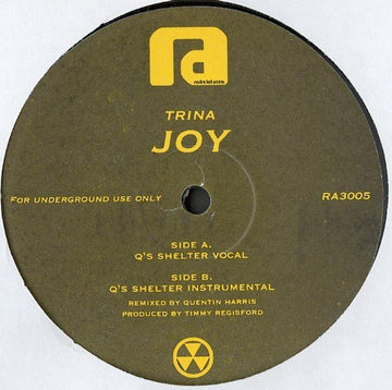 Trina Broussard - Joy (Q's Shelter Remix) Vinyl Vinly Record