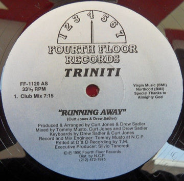 Triniti - Running Away Vinyl Vinly Record