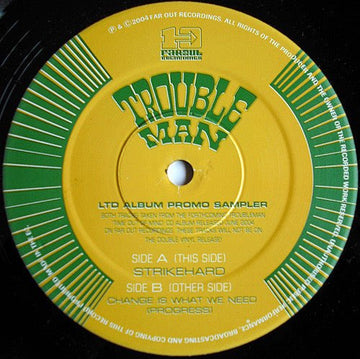 Troubleman - Strikehard / Change Is What We Need (Progress) Vinyl Vinly Record