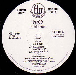 Tyree - Acid Over (The Remixes) Vinyl Vinly Record