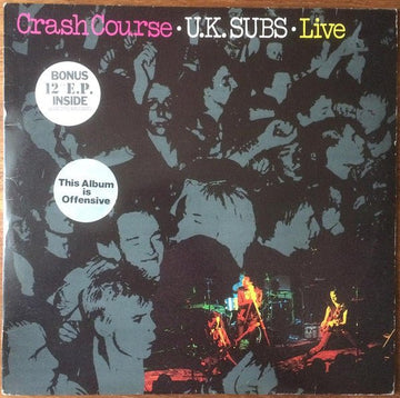 UK Subs - Crash Course - Live Vinyl Vinly Record